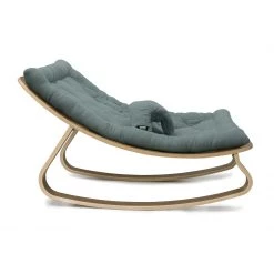 Charlie Crane Levo Baby Rocker - Walnut + Orage Cushion NEW ARRIVALS