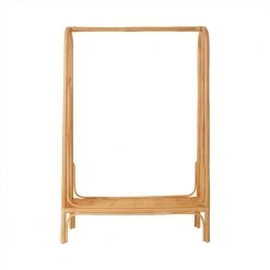 OYOY Rattan Clothes Rack Rainbow In Nature Nursery Wardrobes
