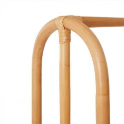 OYOY Rattan Clothes Rack Rainbow In Nature Nursery Wardrobes