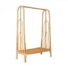 OYOY Rattan Clothes Rack Rainbow In Nature Nursery Wardrobes