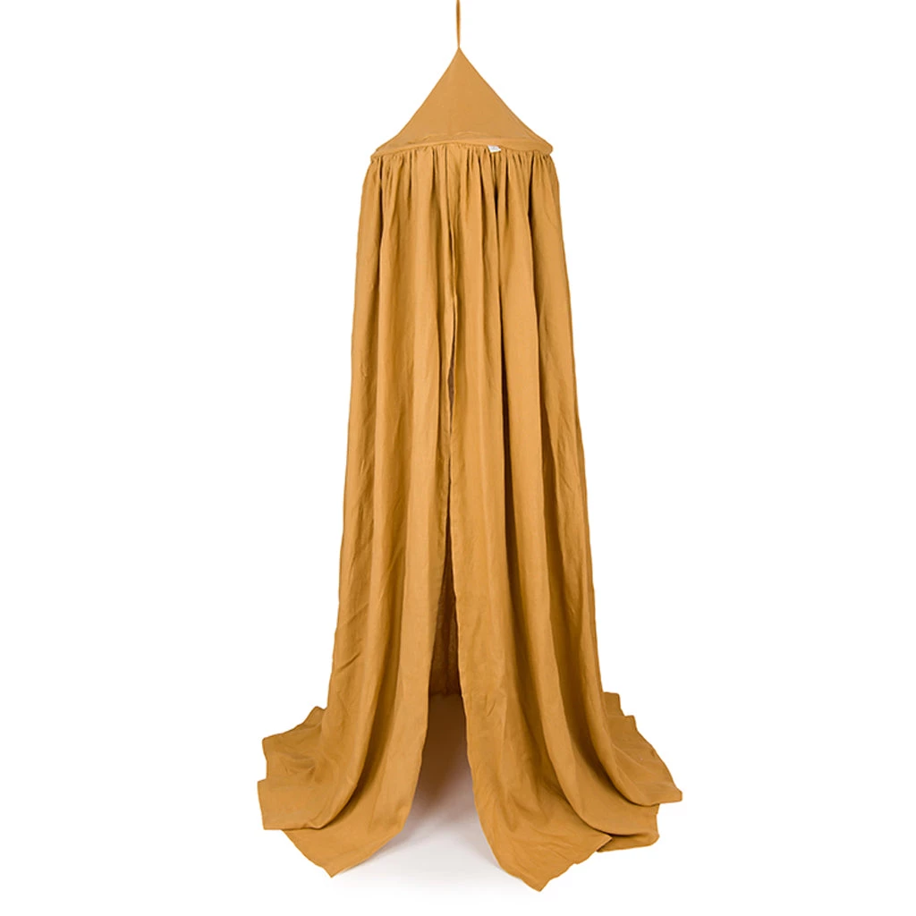 Cotton & Sweets Linen Canopy - Caramel 3 Cotton & Sweets Linen Canopy - Caramel