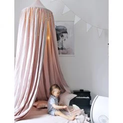 Canopies & Teepees Cotton & Sweets Linen Canopy - Powder Pink