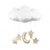 Cotton & Sweets Cloud Mobile - Gold Moon & Stars