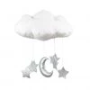 Mobiles Cotton & Sweets Cloud Mobile - Silver Moon & Stars