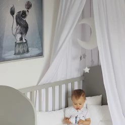 Mobiles Cotton & Sweets Mobile - Moon Silver Stars