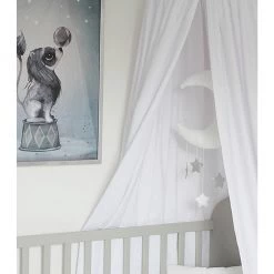 Mobiles Cotton & Sweets Mobile - Moon Silver Stars