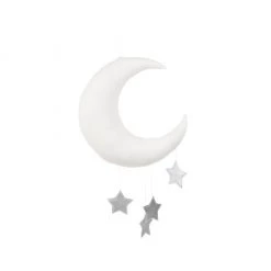 Mobiles Cotton & Sweets Mobile - Moon Silver Stars