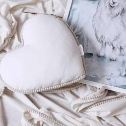 Cotton & Sweets Boho Cushion - Bubble Heart Cushions