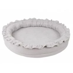 Cotton & Sweets Linen Junior Nest - Light Grey Playnests & Playmats