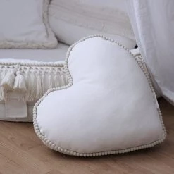 Cotton & Sweets Boho Cushion - Bubble Heart Cushions