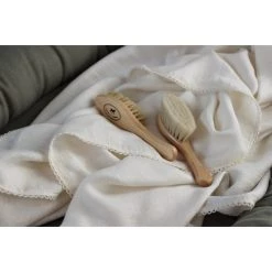 COTTON & SWEETS Goat Wool Newborn Hair Brush Baby Bathtime