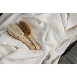 COTTON & SWEETS Goat Wool Newborn Hair Brush Baby Bathtime