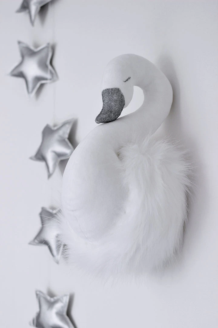 Cotton & Sweets Wall Decoration - White Swan Decorative Items 5 Cotton & Sweets Wall Decoration - White Swan Decorative Items