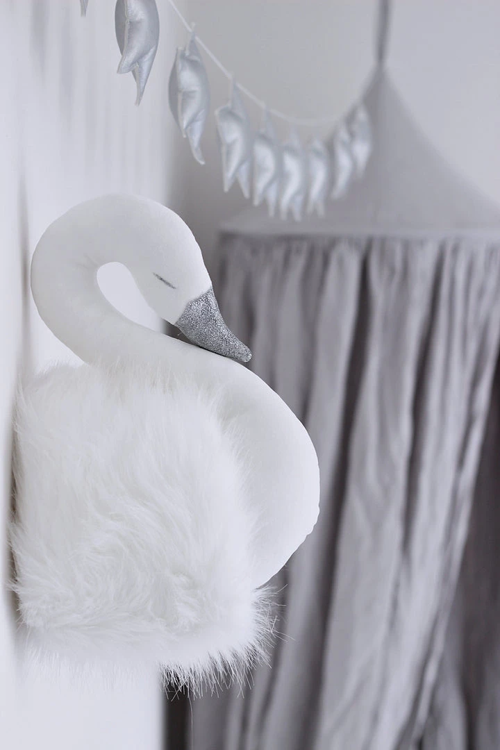 Cotton & Sweets Wall Decoration - White Swan Decorative Items 6 Cotton & Sweets Wall Decoration - White Swan Decorative Items