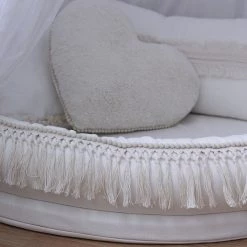 Cotton & Sweets Plush Heart Cushion - Vanilla Cushions