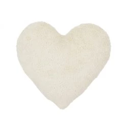 Cotton & Sweets Plush Heart Cushion - Vanilla Cushions