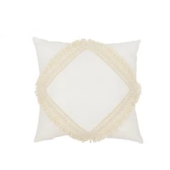 Cushions Cotton & Sweets Square Lace Cushion - Boho Vanilla