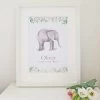 Cherish Me Dublin Cherish Me Baby Elephant Personalised Print - Boy | Girl Prints & Wall Art 2 Cherish Me Dublin Cherish Me Baby Elephant Personalised Print - Boy | Girl Prints & Wall Art