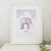 Cherish Me Dublin Cherish Me Baby Elephant Personalised Print -Girl Personalised Gifts