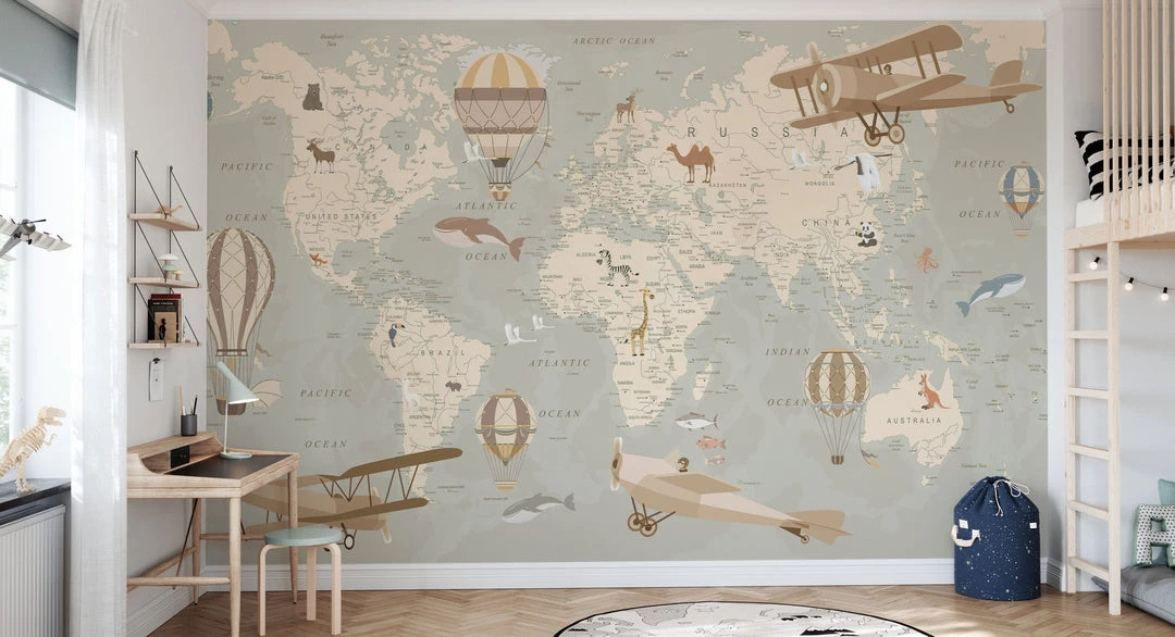 Photowall Kids Custom Wall Mural - Explore The World NEW ARRIVALS 4 Photowall Kids Custom Wall Mural - Explore The World NEW ARRIVALS