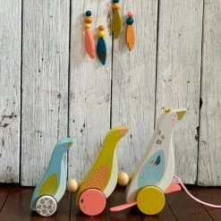 Moulin Roty Pull Along Family Of Geese