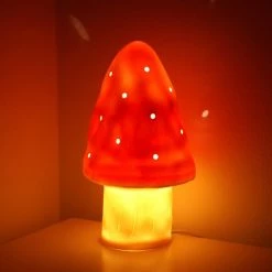 Heico Mushroom Lamp - Red Lighting