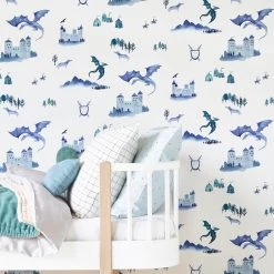 NEW ARRIVALS Hibou Home Castles & Dragons Wallpaper 9 NEW ARRIVALS Hibou Home Castles & Dragons Wallpaper