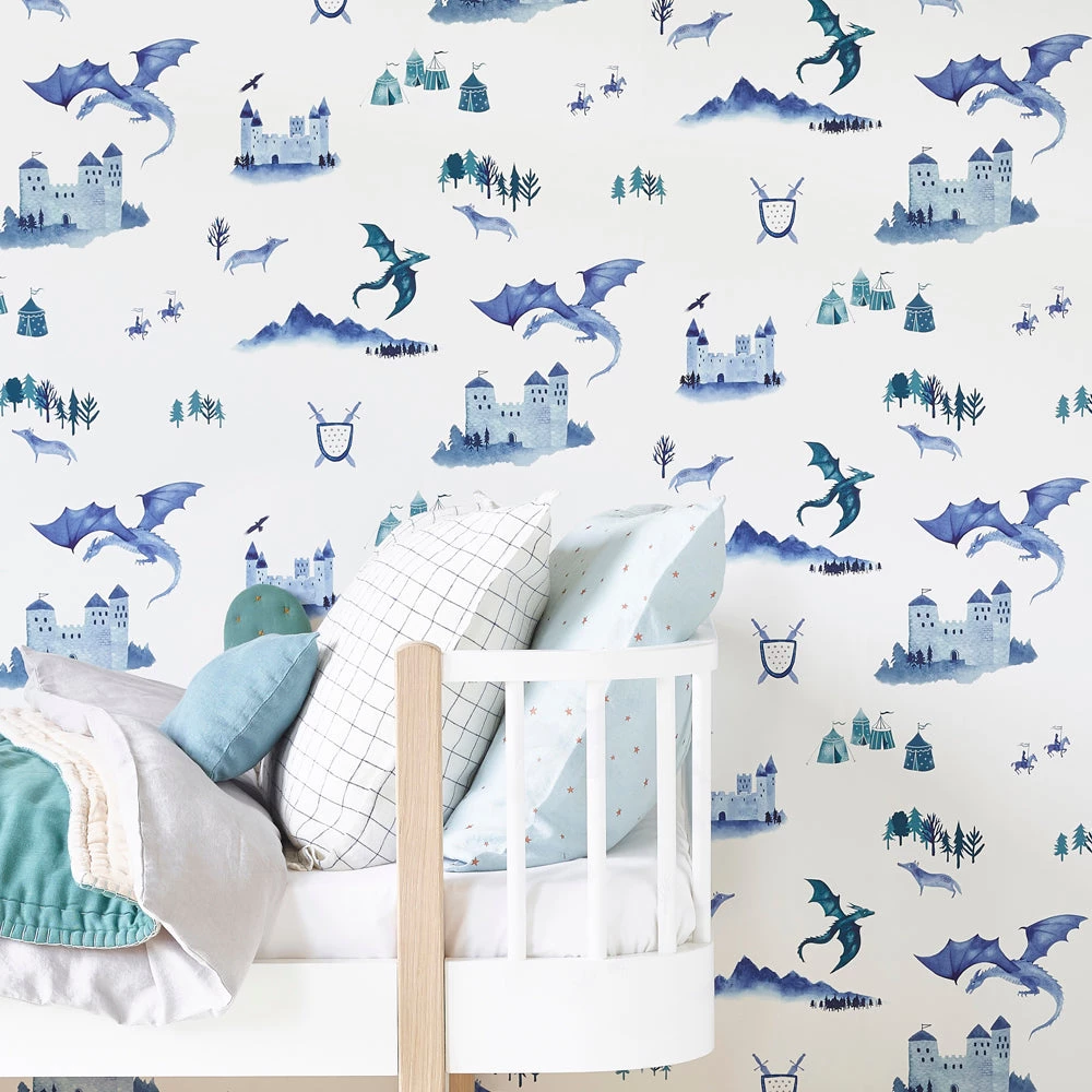 NEW ARRIVALS Hibou Home Castles & Dragons Wallpaper 6 NEW ARRIVALS Hibou Home Castles & Dragons Wallpaper