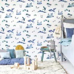 NEW ARRIVALS Hibou Home Castles & Dragons Wallpaper 8 NEW ARRIVALS Hibou Home Castles & Dragons Wallpaper