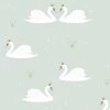 Hibou Home Swan Mint Wallpaper NEW ARRIVALS