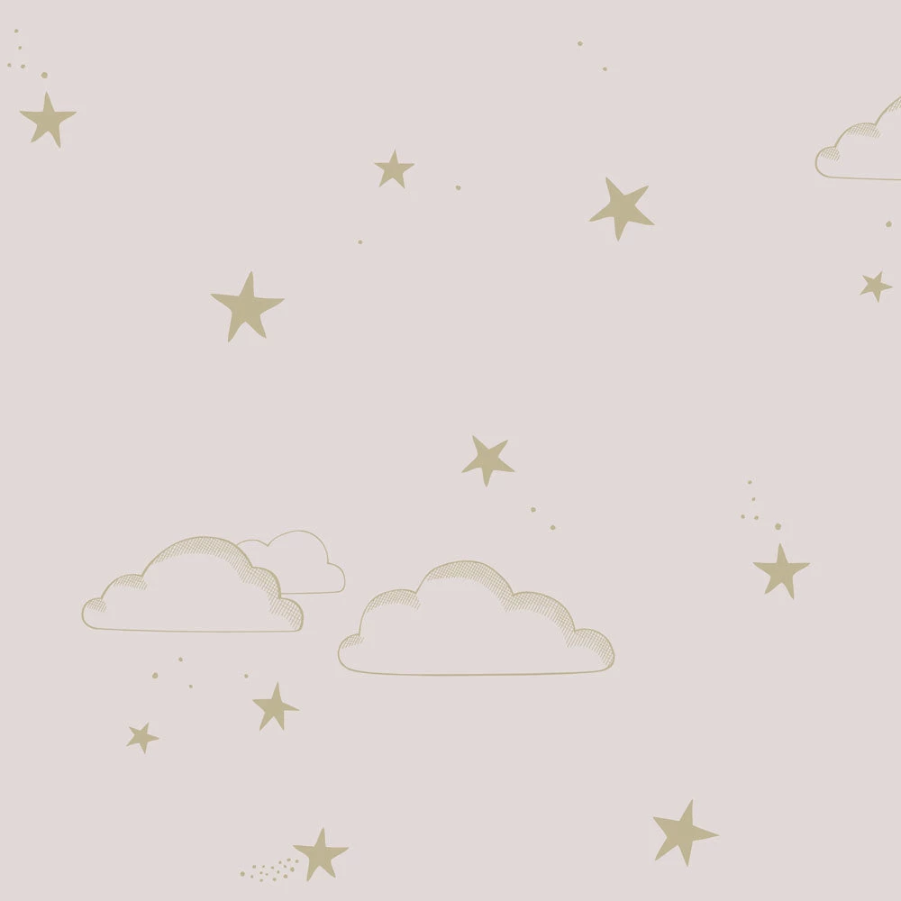NEW ARRIVALS Hibou Home Starry Sky Pink & Gold Wallpaper 3 NEW ARRIVALS Hibou Home Starry Sky Pink & Gold Wallpaper