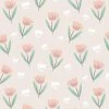NEW ARRIVALS Hibou Home Summer Pink Wallpaper 1 NEW ARRIVALS Hibou Home Summer Pink Wallpaper