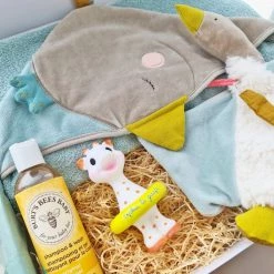 Josh & Jenna Luxury Baby Bath Time Gift Box - Goose Baby Gift Boxes & Hampers