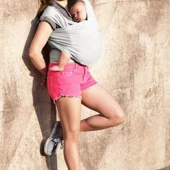 Baby Carriers & Slings Je Porte Mon Bebe Baby Wrap Basic - Pearl