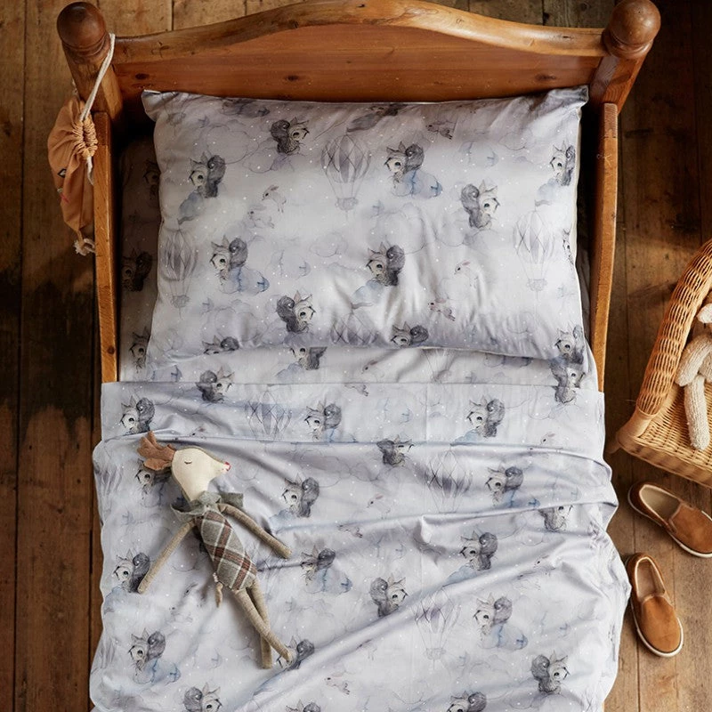 Bedding Jimmy Cricket - Mrs Mighetto Oh Cloud Friends Single Flat Sheet 3 Bedding Jimmy Cricket - Mrs Mighetto Oh Cloud Friends Single Flat Sheet