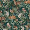 Jimmy Cricket Wallpaper - Woodlands Deep Teal