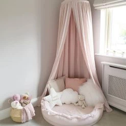 Canopies & Teepees Cotton & Sweets Linen Canopy - Powder Pink