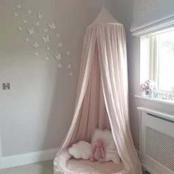 Cotton & Sweets Linen Junior Nest - Powder Pink