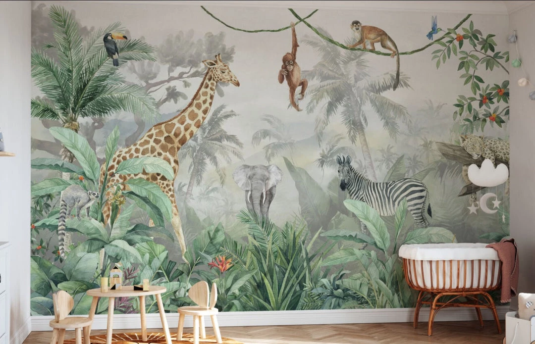 Photowall Kids Custom Wall Mural - Deep In The Jungle NEW ARRIVALS 4 Photowall Kids Custom Wall Mural - Deep In The Jungle NEW ARRIVALS