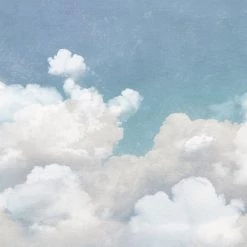 REBEL WALLS Kids Custom Wall Mural - Cuddle Clouds Kids Wallpaper