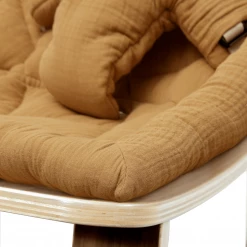 Charlie Crane Levo Baby Rocker - Walnut + Carmel Cushion Bouncers & Baby Chairs