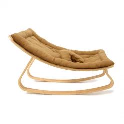 Bouncers & Baby Chairs Charlie Crane Levo Baby Rocker - Beech + Caramel Cushion