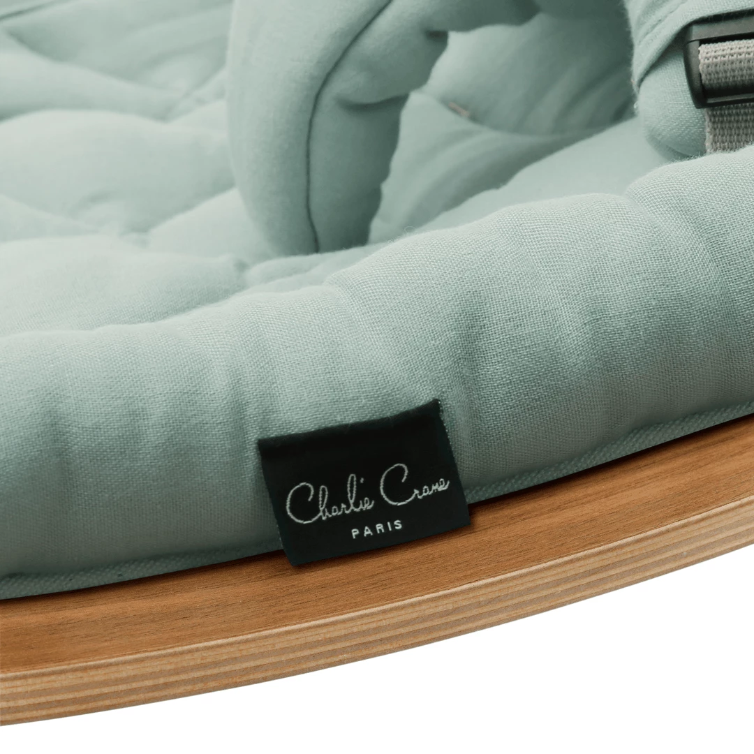 Charlie Crane Levo Baby Rocker - Walnut + Organic Farrow Cushion 8 Charlie Crane Levo Baby Rocker - Walnut + Organic Farrow Cushion