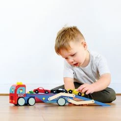 Le Toy Van Wooden Toy Truck - Race Car Transporter 10 Le Toy Van Wooden Toy Truck - Race Car Transporter