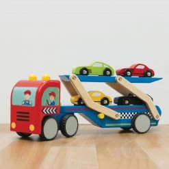 Le Toy Van Wooden Toy Truck - Race Car Transporter 11 Le Toy Van Wooden Toy Truck - Race Car Transporter