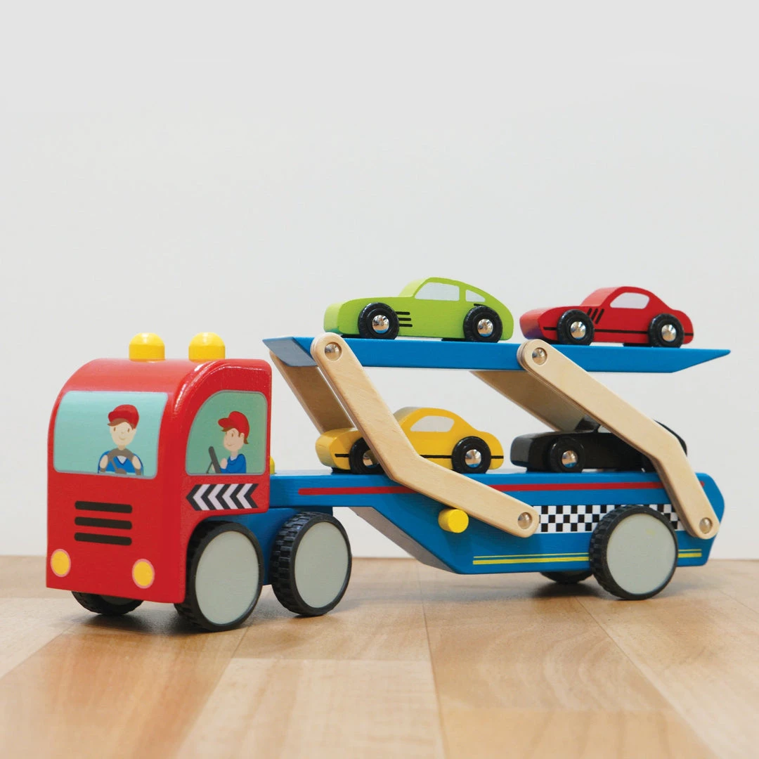 Le Toy Van Wooden Toy Truck - Race Car Transporter 6 Le Toy Van Wooden Toy Truck - Race Car Transporter