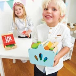 Wooden Toys Le Toy Van Wooden Toy Set - Groceries Set & Scanner 16 Wooden Toys Le Toy Van Wooden Toy Set - Groceries Set & Scanner