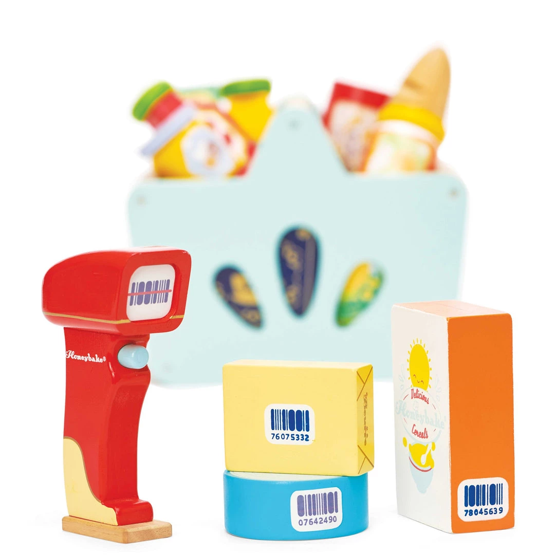 Wooden Toys Le Toy Van Wooden Toy Set - Groceries Set & Scanner 6 Wooden Toys Le Toy Van Wooden Toy Set - Groceries Set & Scanner