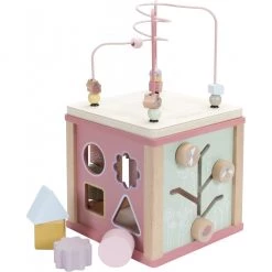 Wooden Toys Little Dutch Wooden Activity Cube - Pink