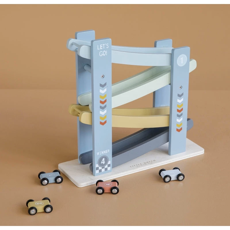 Little Dutch Wooden Toy Race Track - Blue 7 Little Dutch Wooden Toy Race Track - Blue